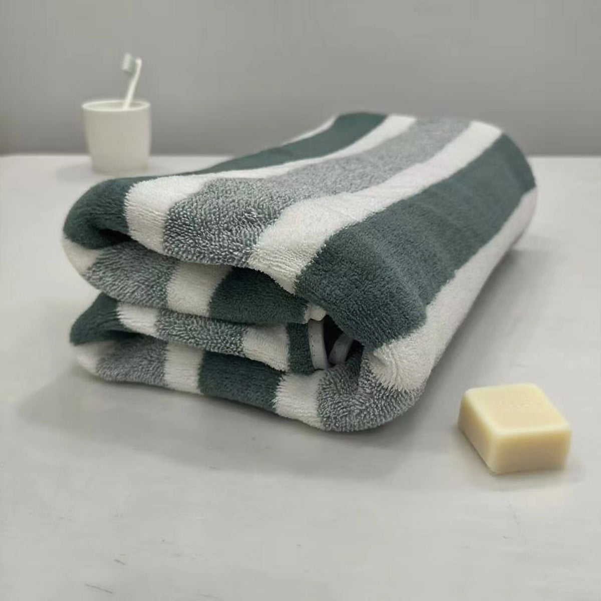 Premium 1 Pack Thick Bath Towel Quick Drying Absorbent Polyester