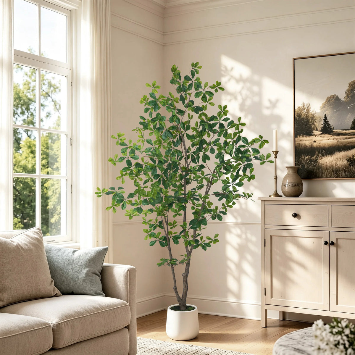 Olitree Artificial Olive Tree With Wooden Trunk For Home Decor