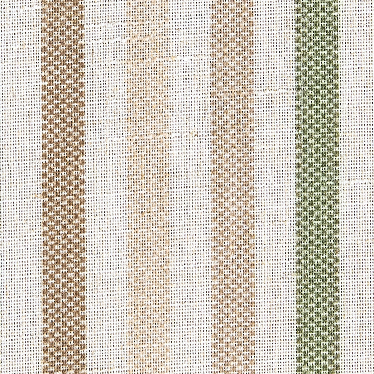 Jinchan Faux Linen Striped Cafe Curtains Rod Pocket Light Filtering