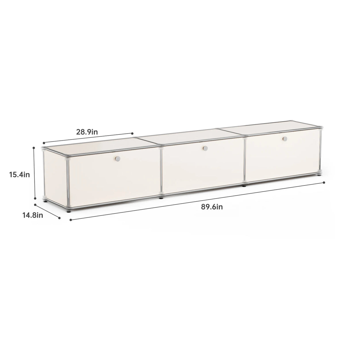 Modern Storage Cabinet Stainless Steel TV Stand Home Office Furniture