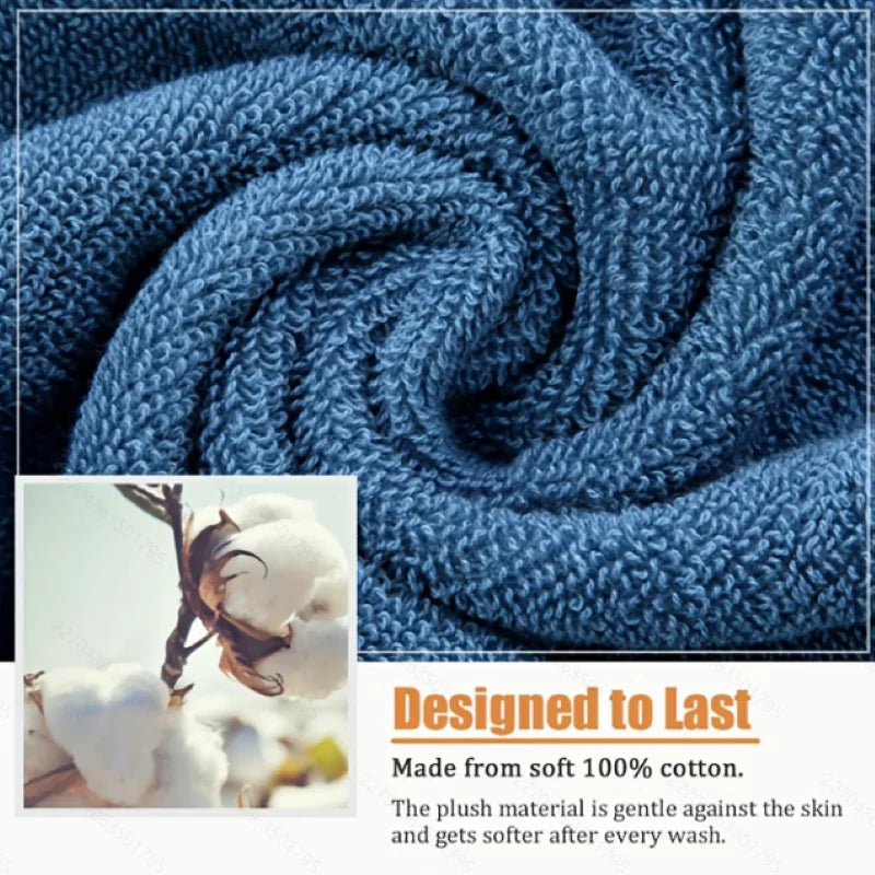 Premium 100 Cotton Spa Towels Featuring Gold Thread Quick Dry