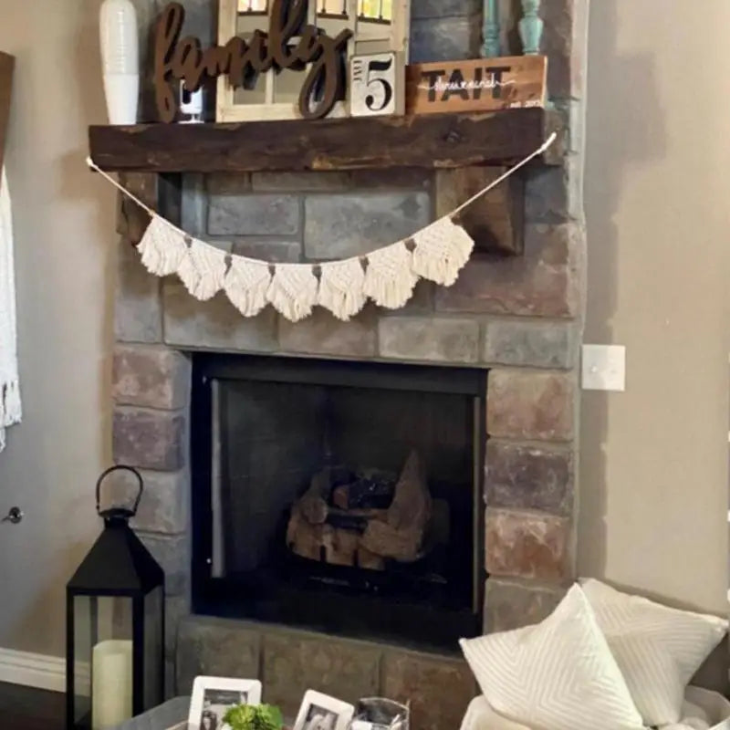 Handwoven Macrame Wall Hanging Boho Tapestry With Cotton Tassels