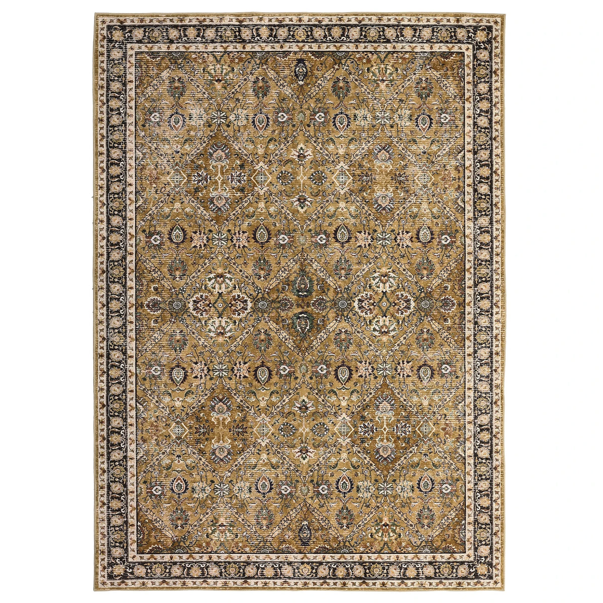 Machine Washable Non Slip Polyester Area Rug For Living Rooms
