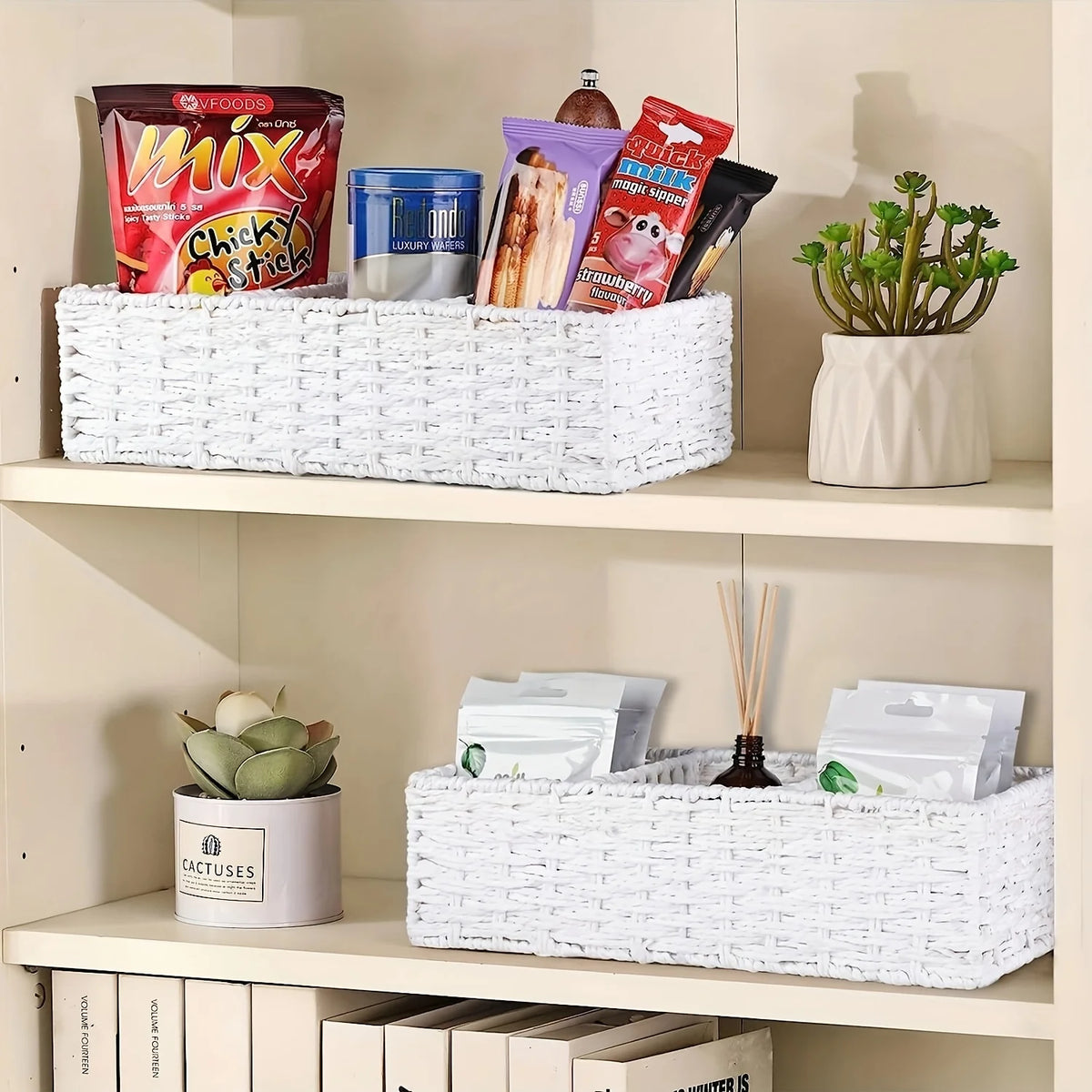 Handmade Plant Fiber Paper Rope Bathroom Tissue Storage Box