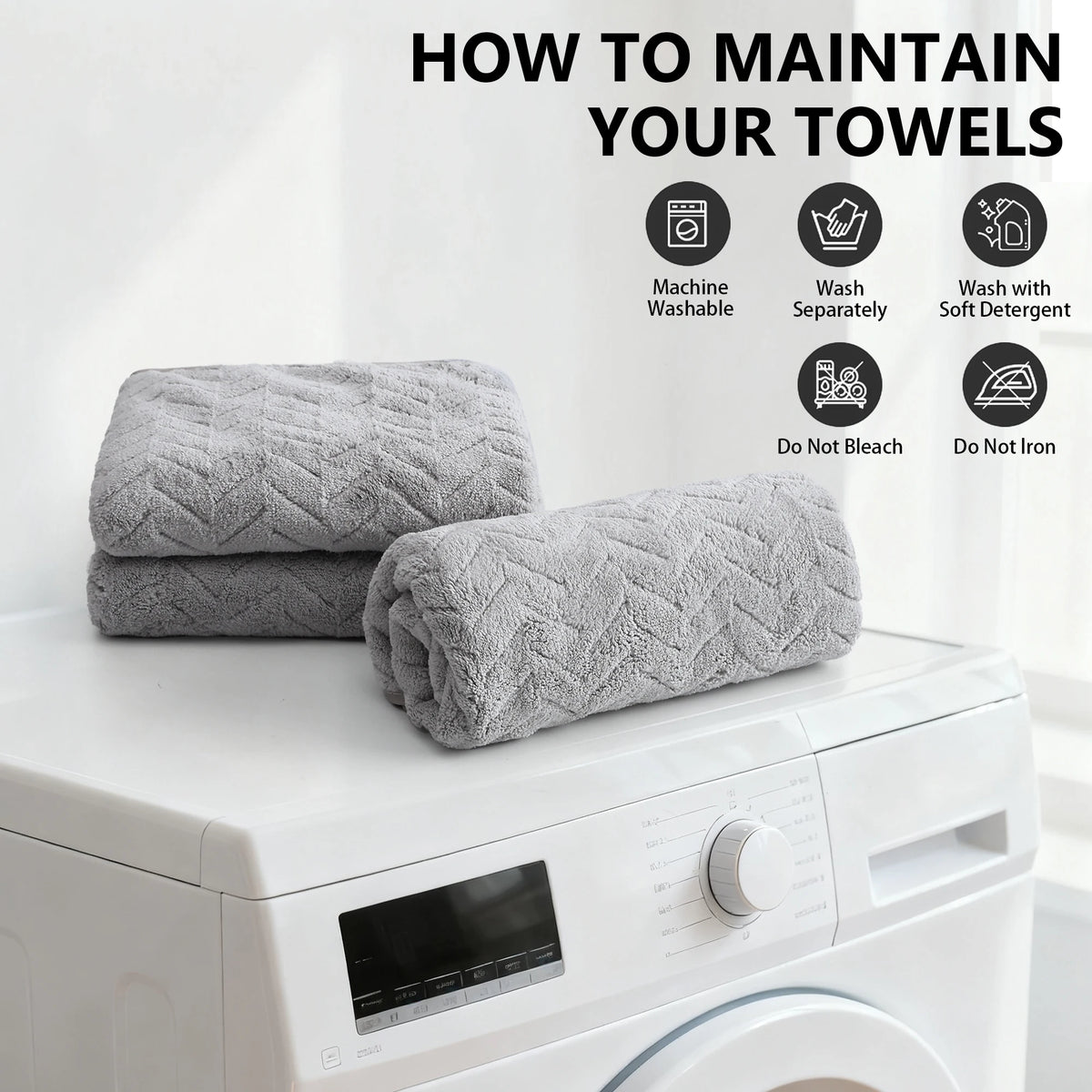 High Absorbency Microfiber Towel Set For Quick Dry Comfort
