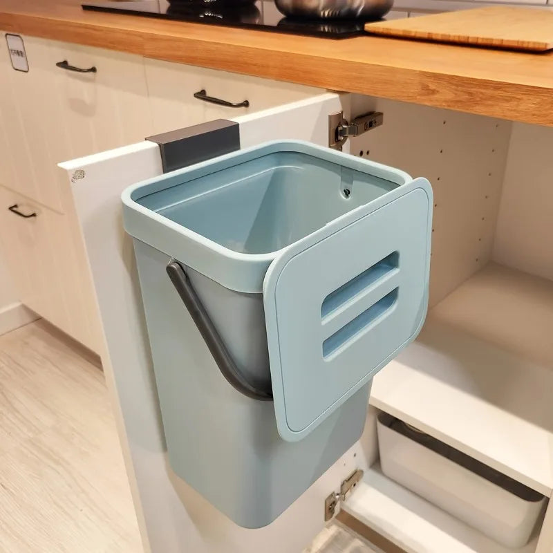 Compact Quiet Trash Can For Kitchen And Office Desktop Storage