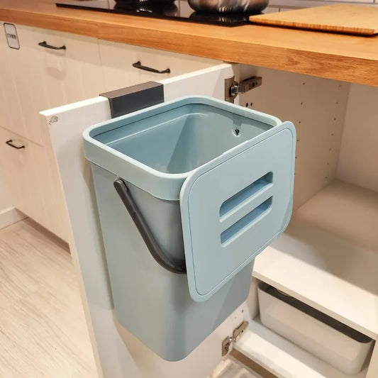 Compact Quiet Trash Can For Kitchen And Office Desktop Storage