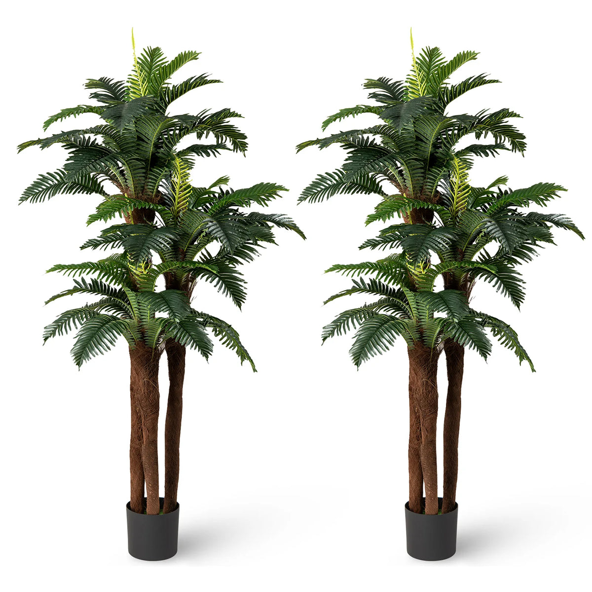 Lifezeal Artificial Palm Tree With Real Bark Texture