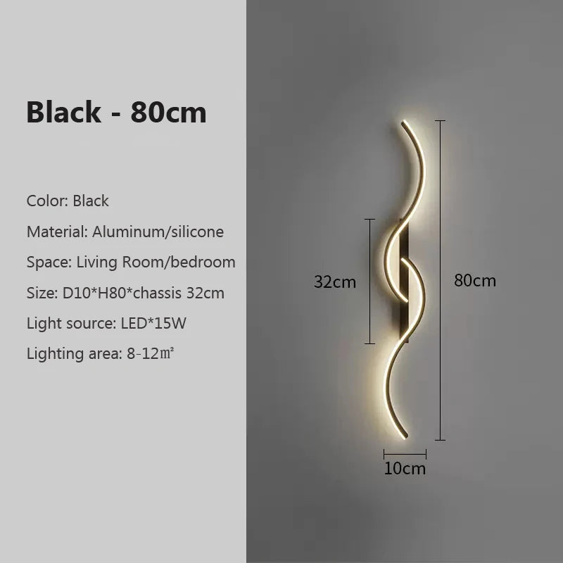 Darhyn Modern Aluminum Led Wall Lamp Indoor Lighting Fixture