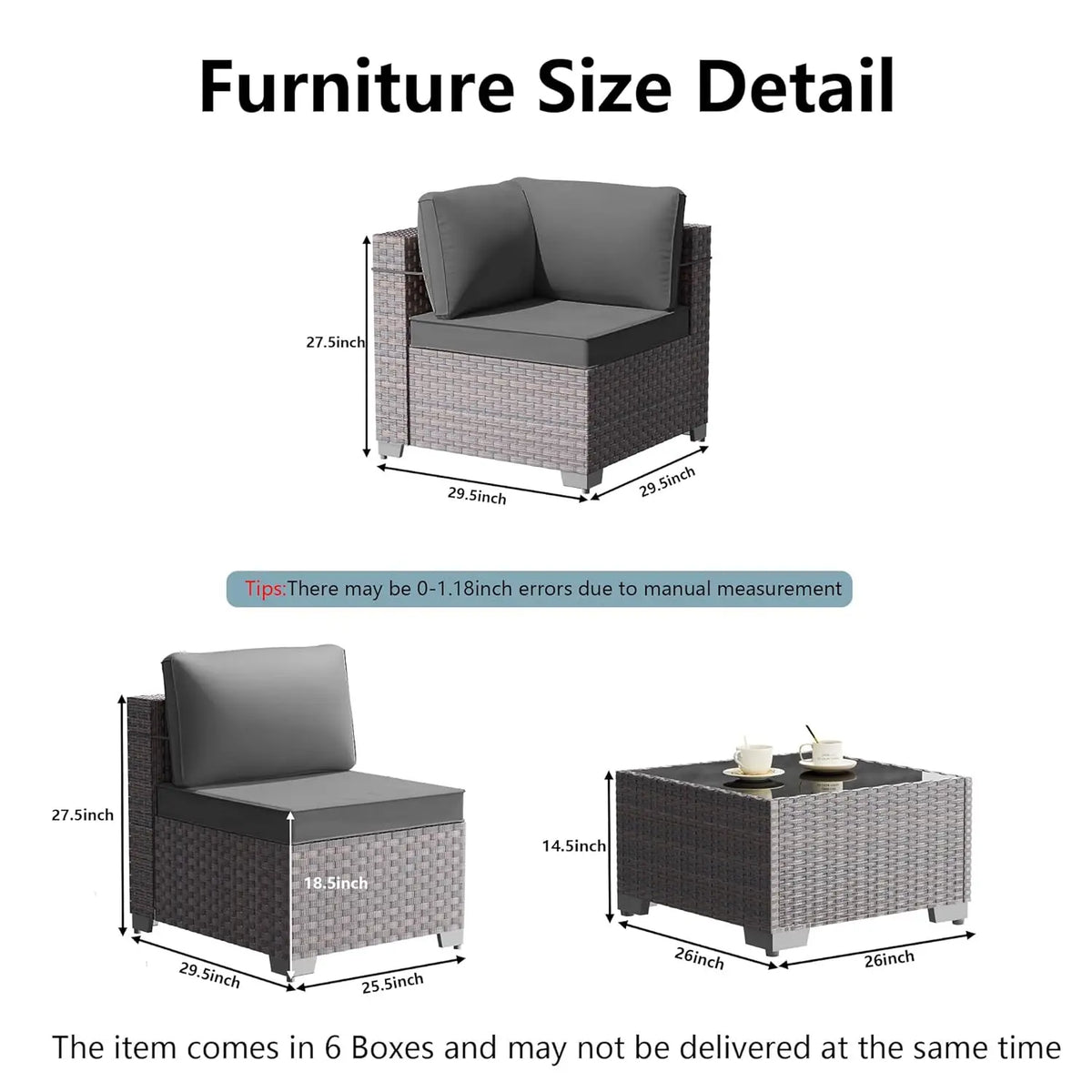 Xiaolang All Weather PE Rattan Outdoor Patio Furniture Set