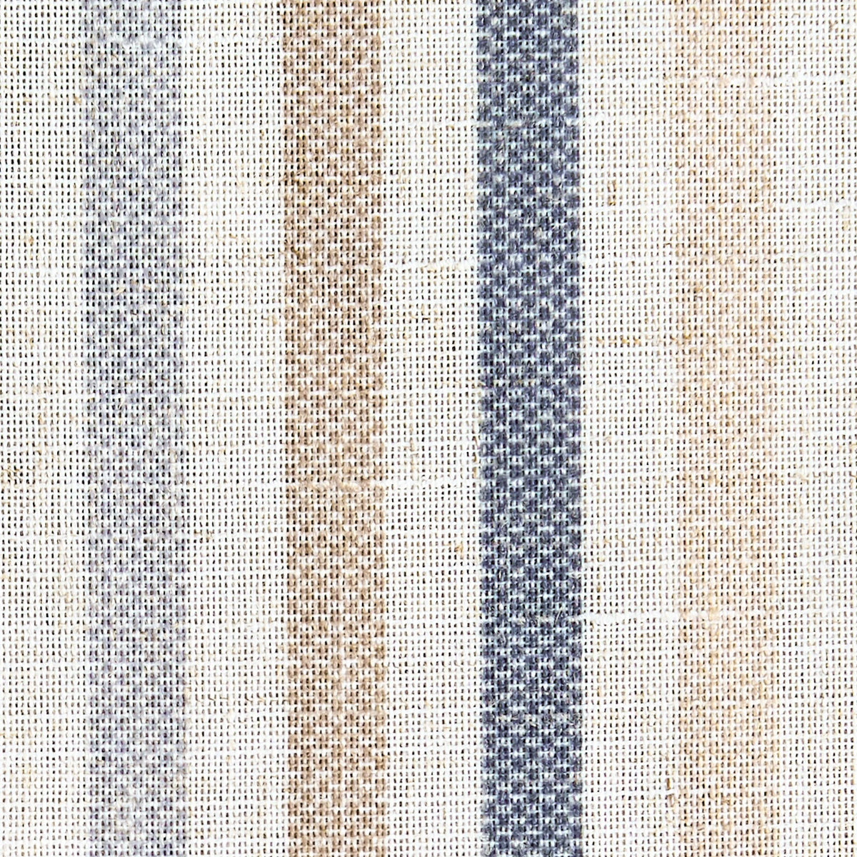 Jinchan Faux Linen Striped Cafe Curtains Rod Pocket Light Filtering