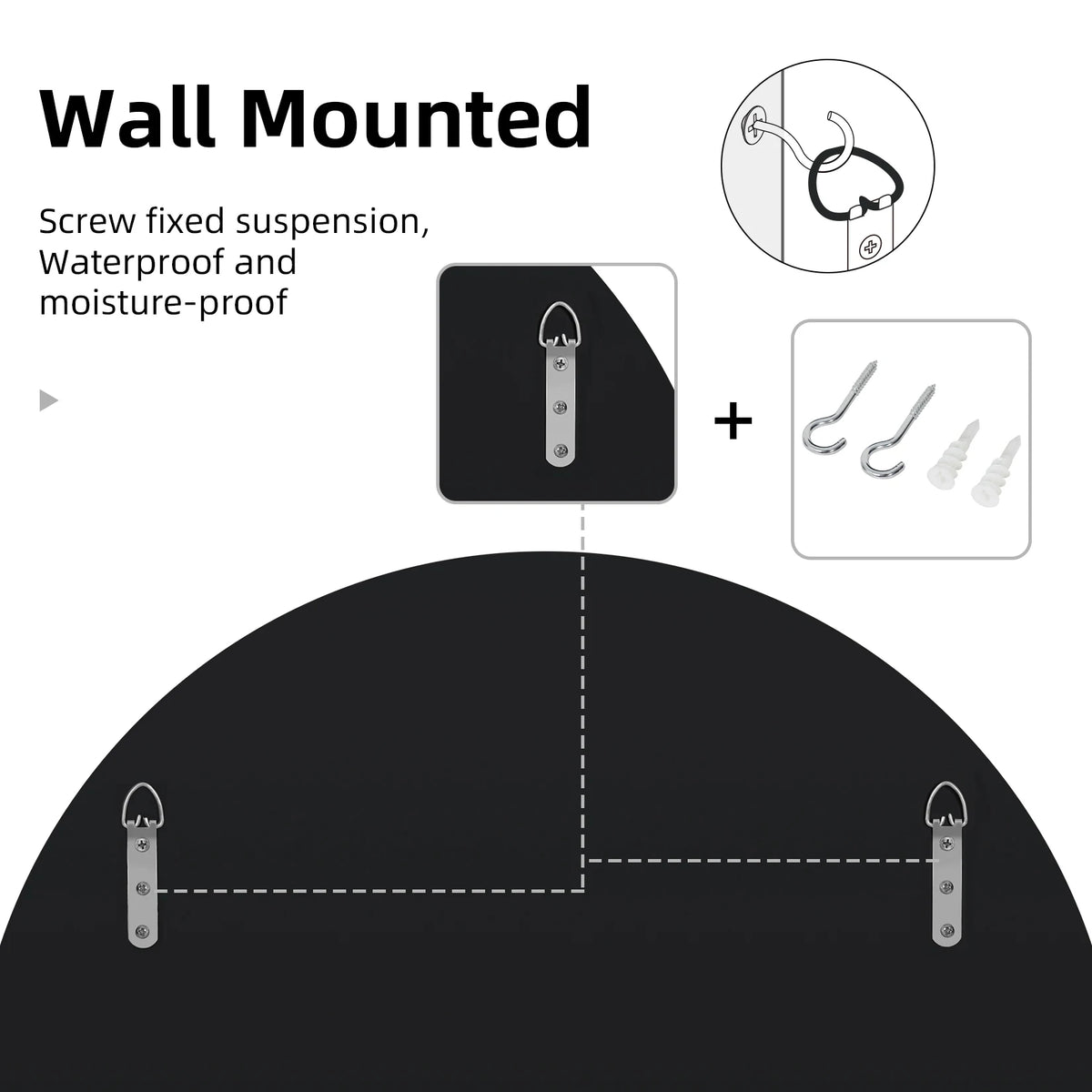 Modern Round Starburst Decorative Glass Wall Mirror
