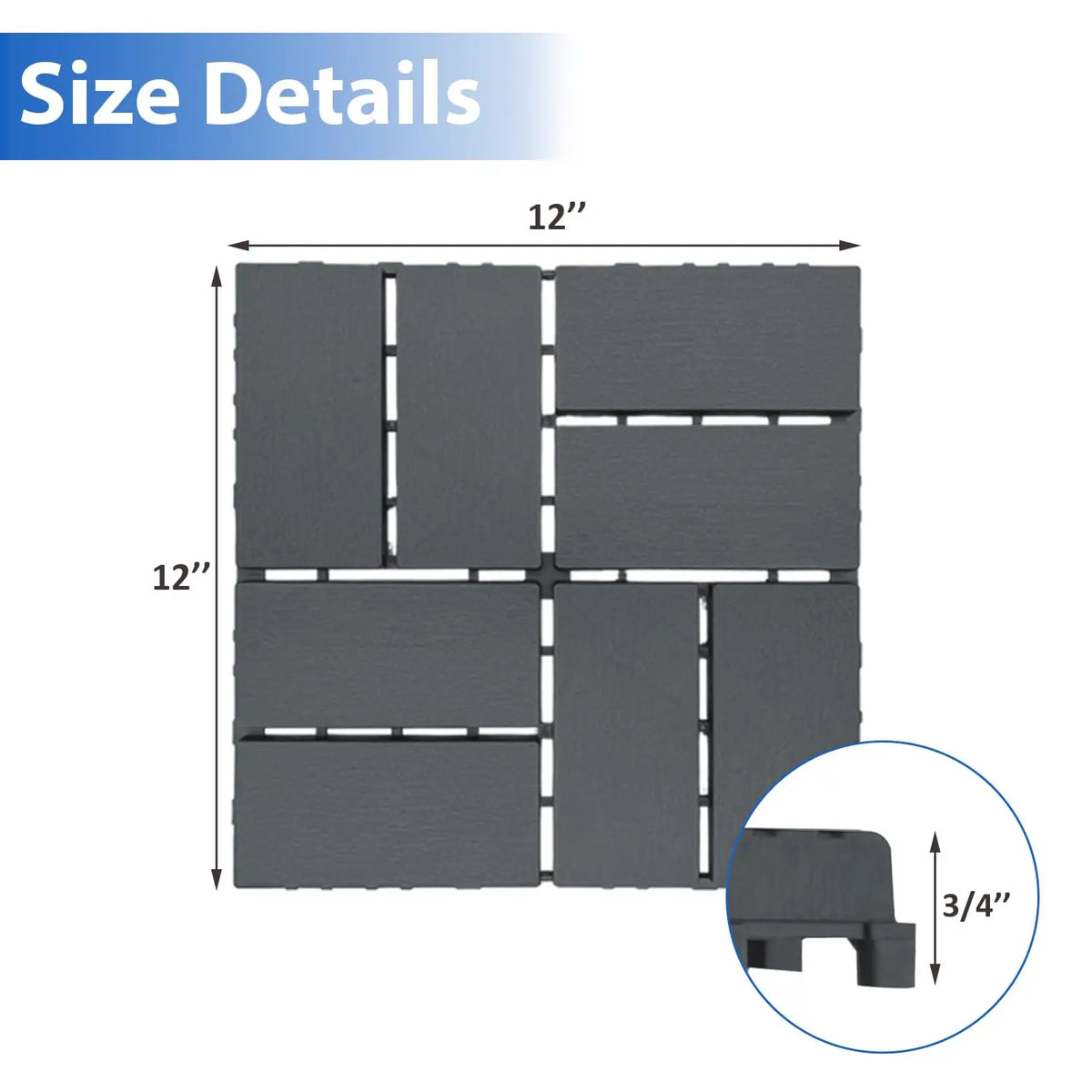 HKXSHS Plastic Lock Floor And Outdoor Terrace Tiles