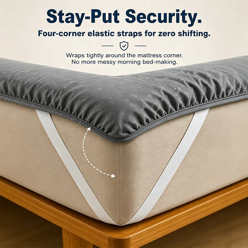 Lightweight Breathable Polyester Mattress Protector And Bedding Topper Cover