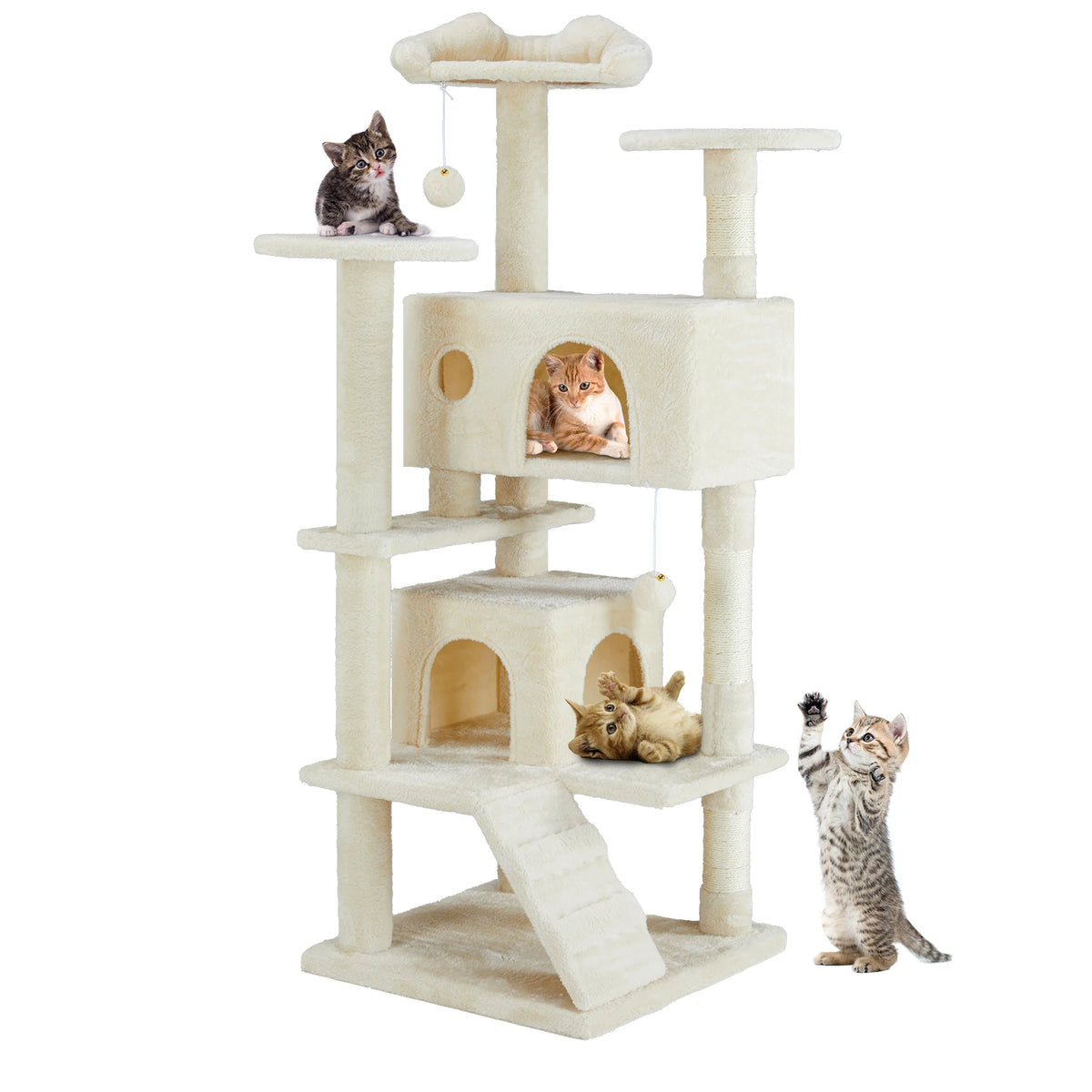 JHK Multi Level Cat Tree With Sisal Scratching Post