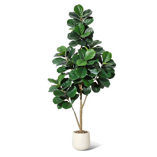 HiMiss Artificial Fiddle Leaf Fig Tree For Home Decor
