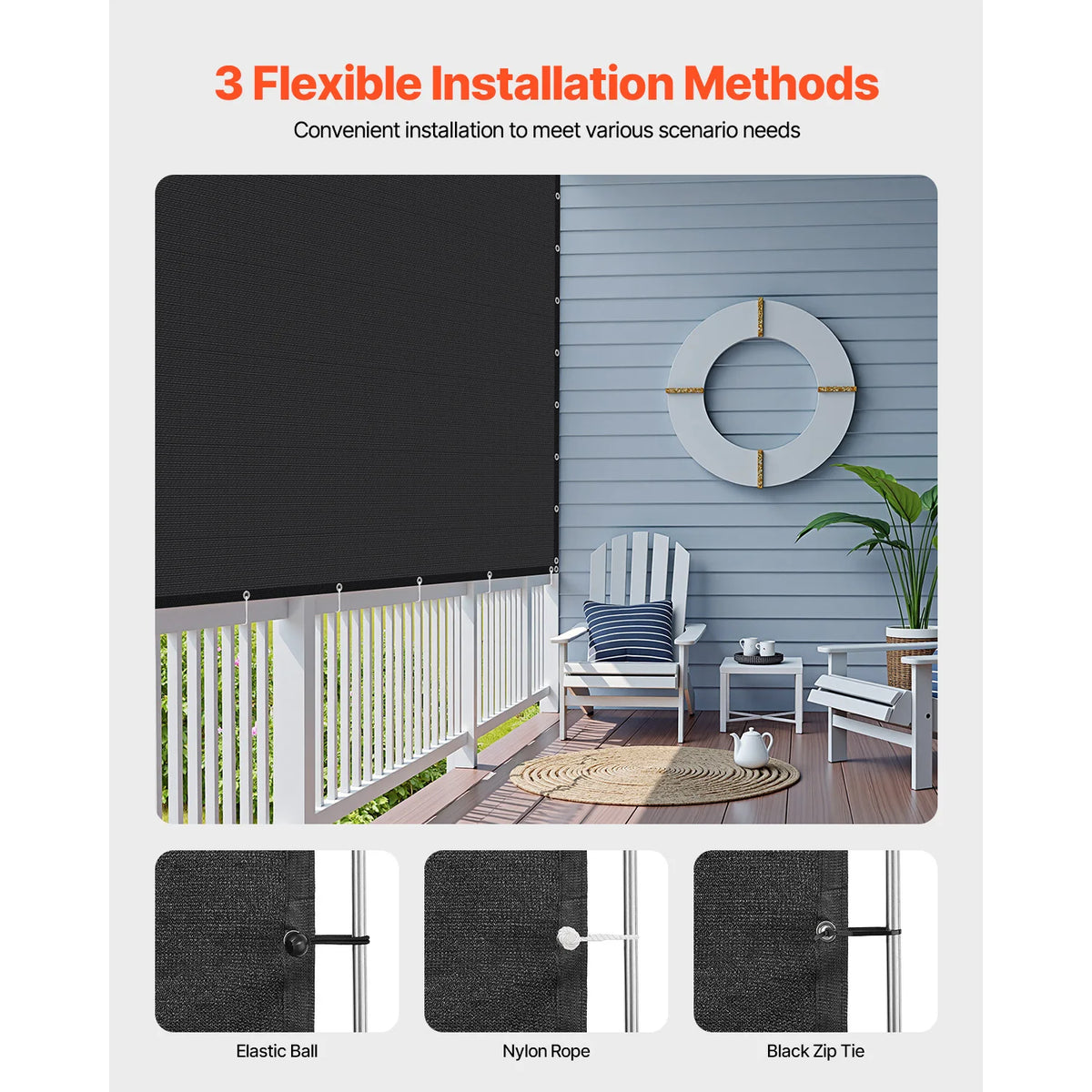SucceBuy High Density Polyethylene Sun Shade Cloth