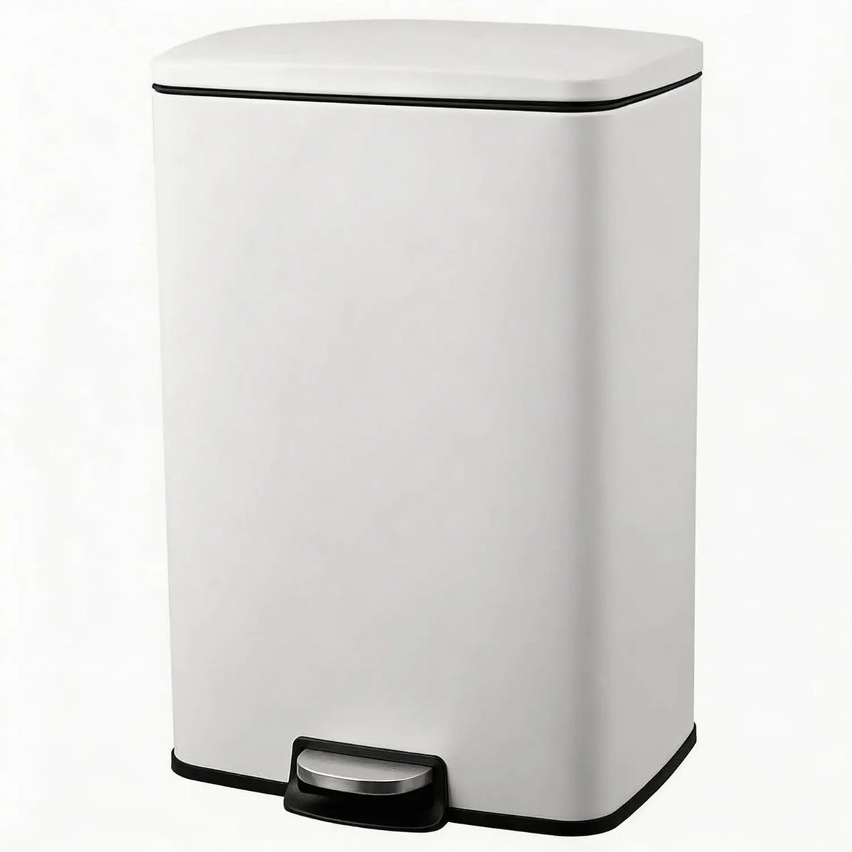 HiMISS Stainless Steel Pedal Trash Bin Fingerprint Proof Design