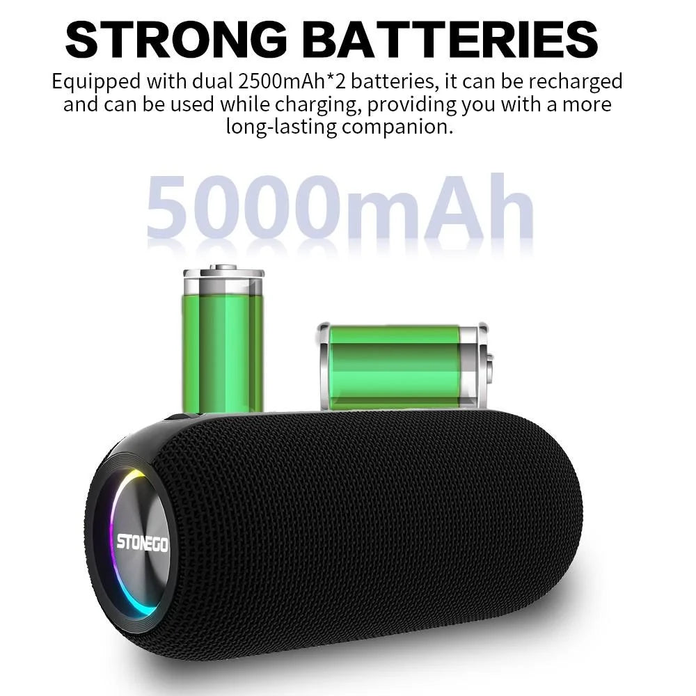 Stonego Portable Bluetooth Speakers With Tws And Rich Bass