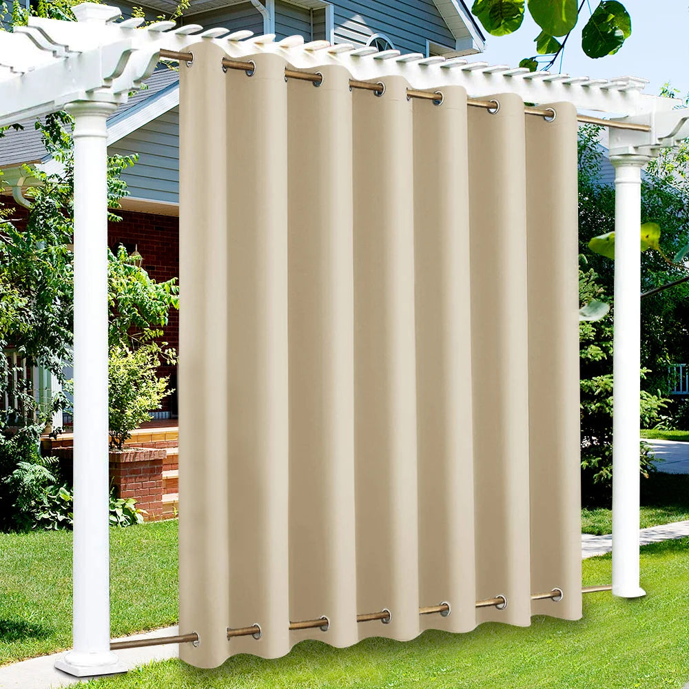 Waterproof Thermal Insulated Blackout Outdoor Window Curtain