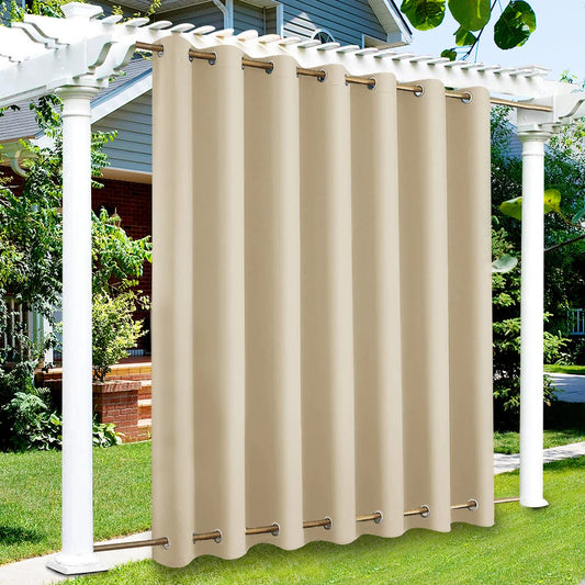Waterproof Thermal Insulated Patio Outdoor Blackout Window Curtains