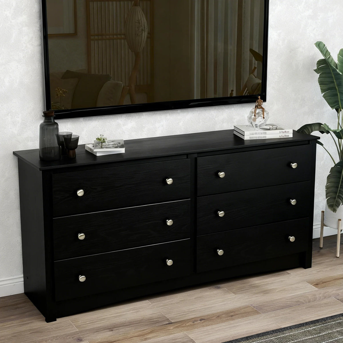 JHK Modern Wood Chest of Drawers Cabinet for Living Room