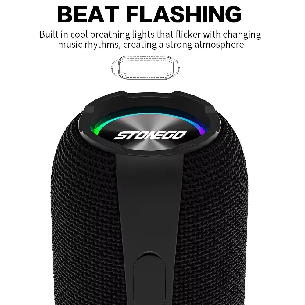 Stonego Portable Bluetooth Speakers With Tws And Rich Bass