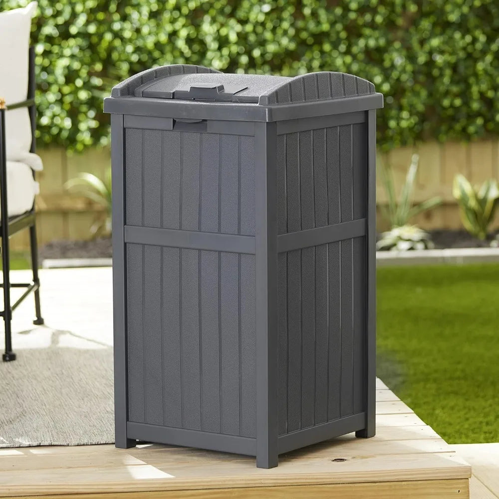 Suncast Outdoor Resin Trash Hideaway Waste Storage Container