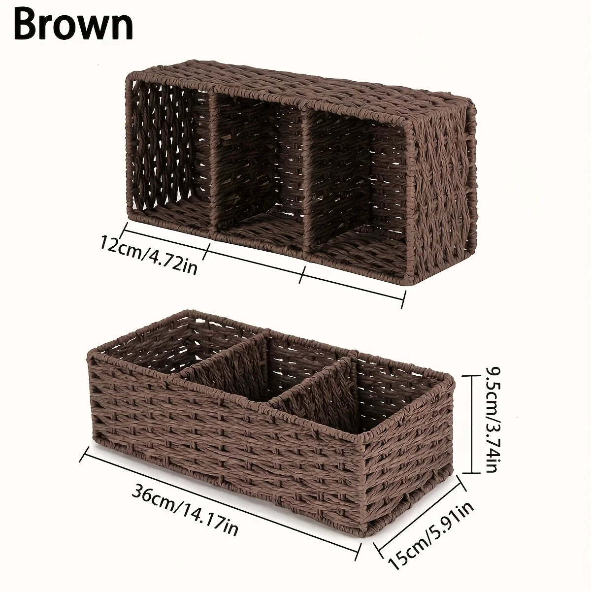 Handmade Plant Fiber Paper Rope Bathroom Tissue Storage Box