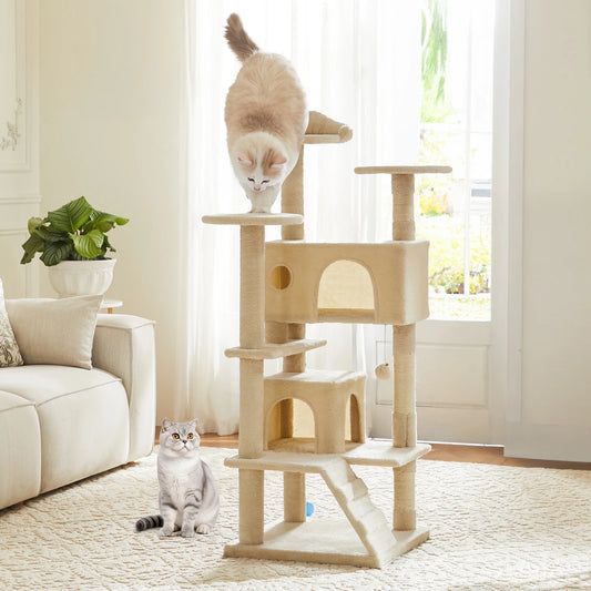 JHK Multi Level Cat Tree With Sisal Scratching Post