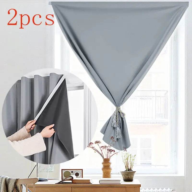 Self Adhesive Blackout Window Curtains For Bedroom Privacy Sunshade