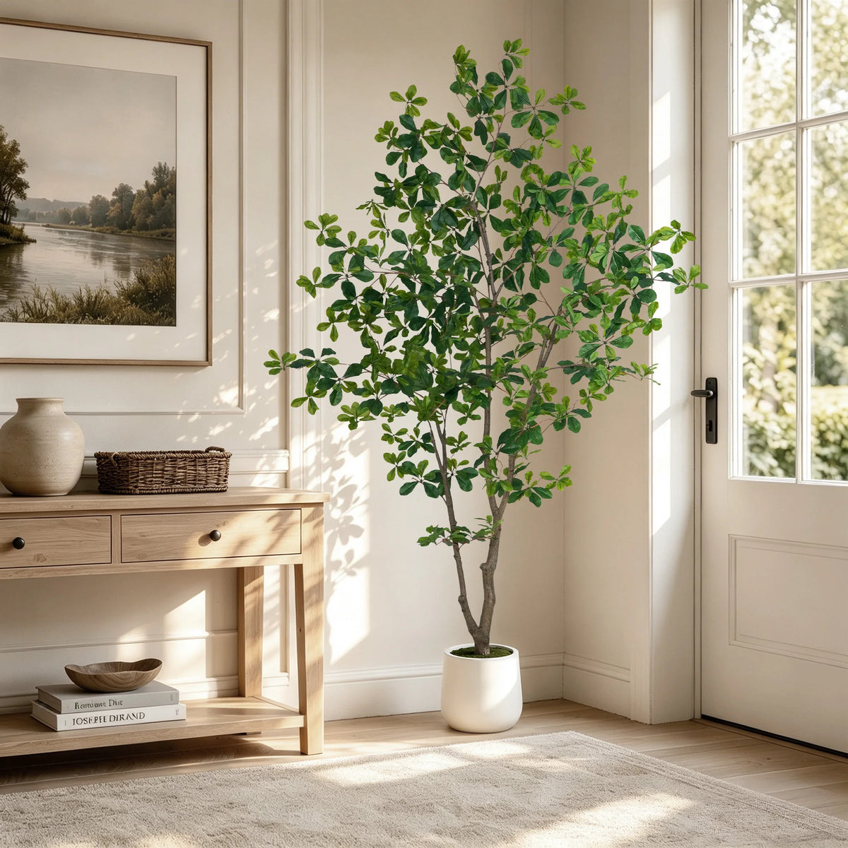 Olitree Artificial Olive Tree With Wooden Trunk For Home Decor