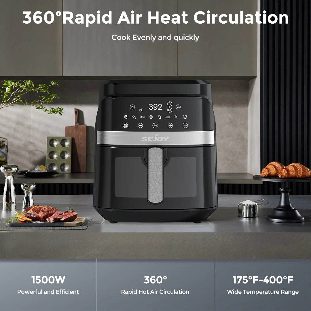 Sejoy Electric Air Fryer Oven Cooker Multifunctional Kitchen Appliance