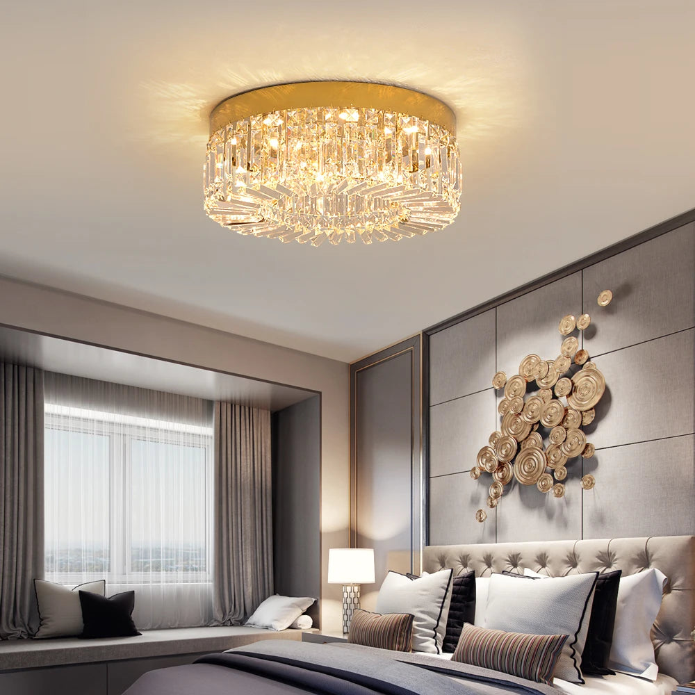 Vetulus Luxury Modern Crystal Chandelier Elegant Ceiling Fixture