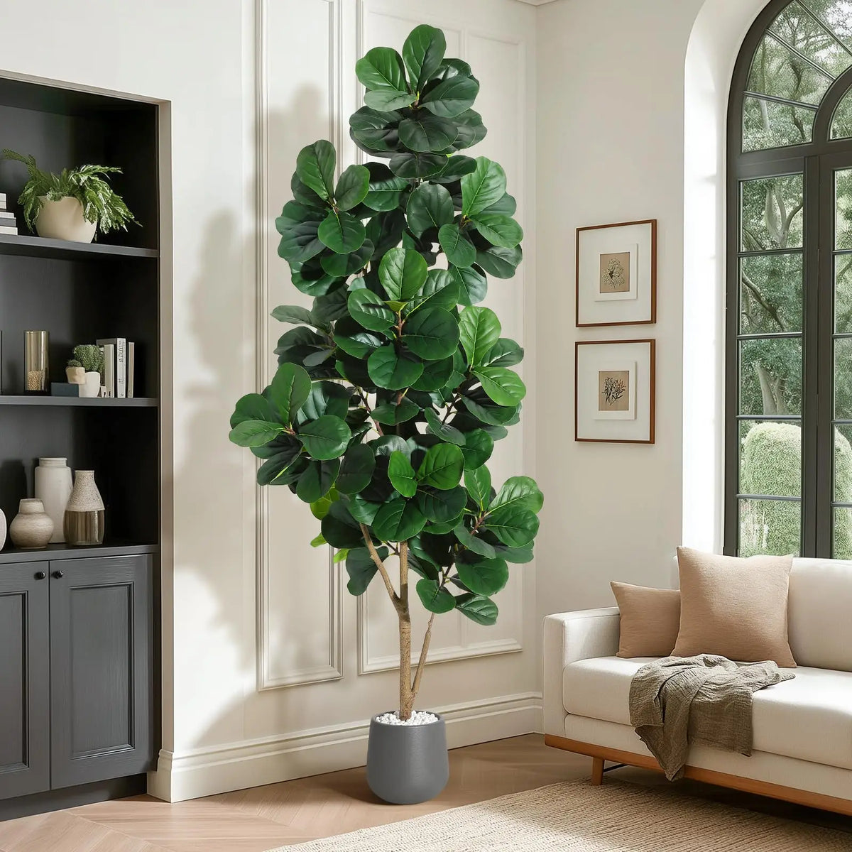 Realistic Artificial Fiddle Leaf Fig Tree For Home Decor