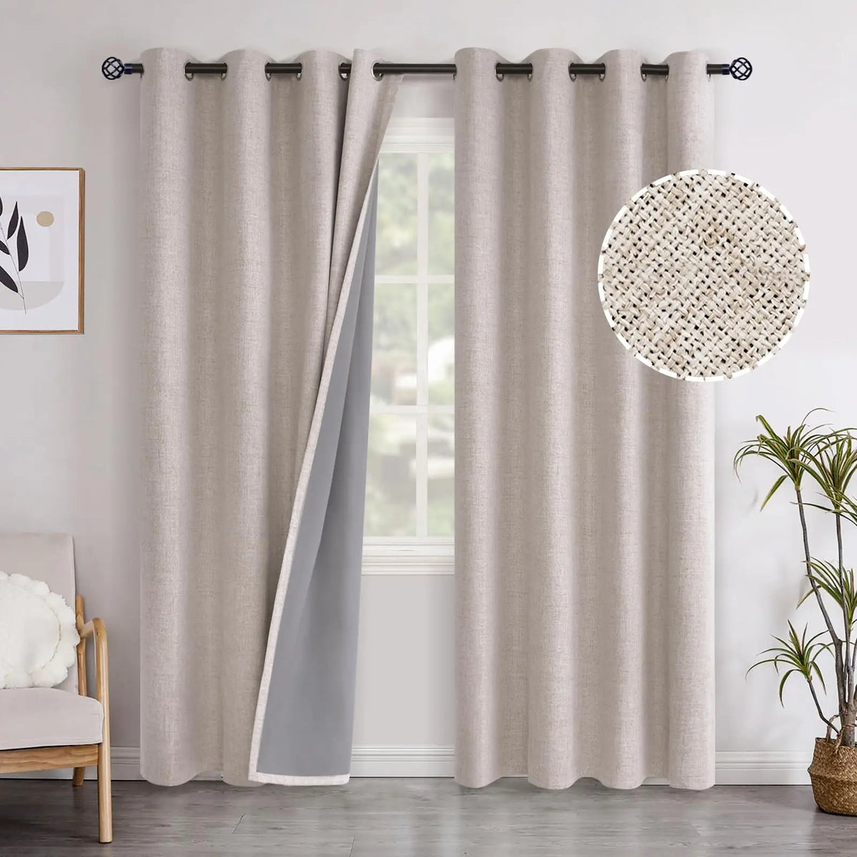 Custom Blackout Curtains With Soundproofing For Window Treatment