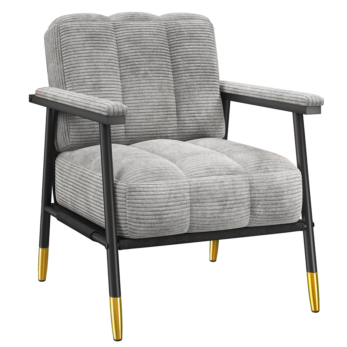 EnHomee Modern Mid Century Accent Chair With Metal Frame
