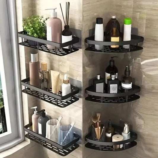Bathroom No Drill Wall Mount Corner Storage Shelf For Shower