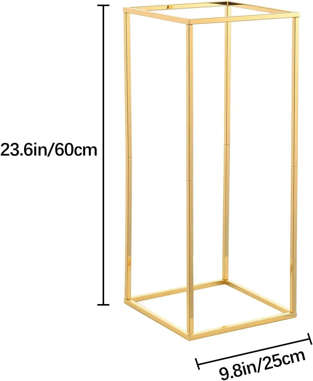 23.6" Tall Gold Metal Wedding Flower Vase Set of 5, Flower Stand Centerpieces for Wedding Table Decoration Party Banquet Centerpiece Gold Vase