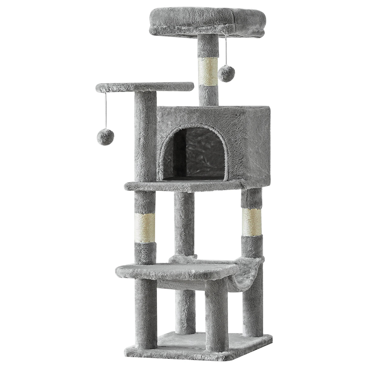 JHK Tall Cat Tree Featuring Sisal Scratching Posts And Perches