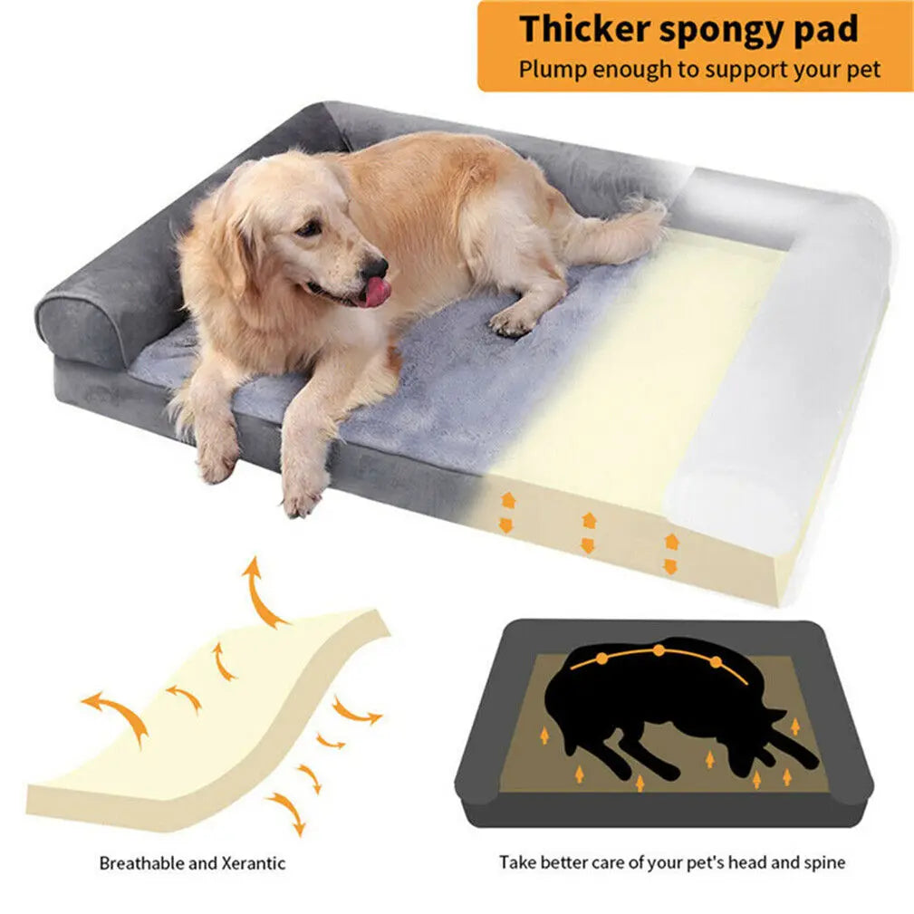 BINGOPAW Orthopedic Dog Bed with Removable Washable Cotton Cover