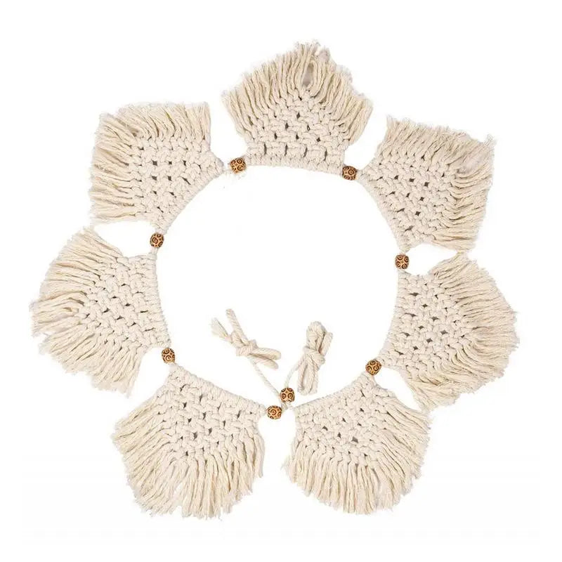 Handwoven Macrame Wall Hanging Boho Tapestry With Cotton Tassels