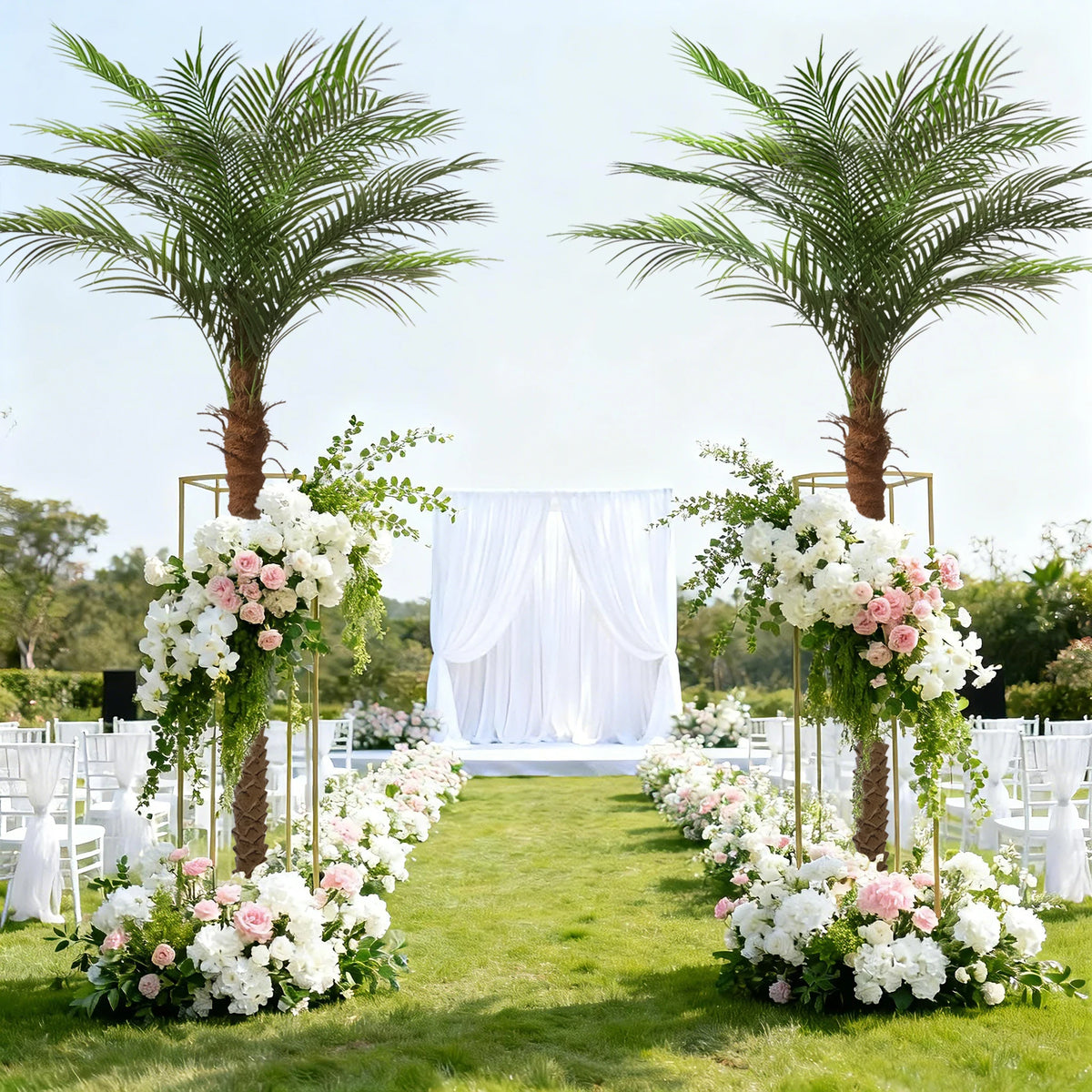 Olitree Artificial Faux Palm Tree Indoor Outdoor Home Decor