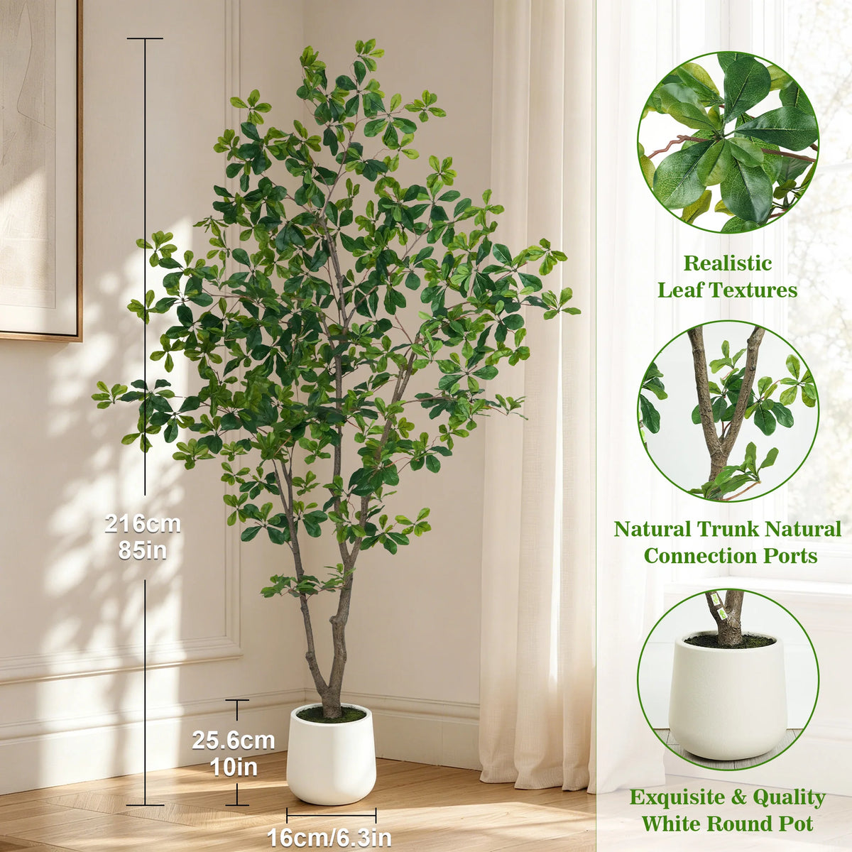 Olitree Artificial Olive Tree With Wooden Trunk For Home Decor